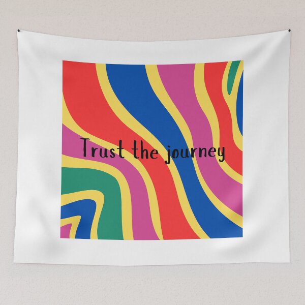 Item preview, Trust the journey with colourful swirls designed and sold by Naquo.