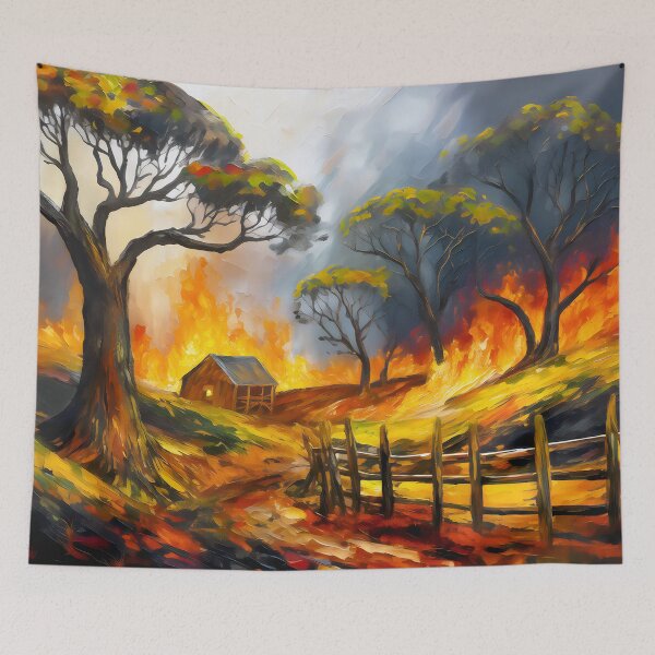 Item preview, Bushfire Series Surrounded 2 designed and sold by rainsdesigns.
