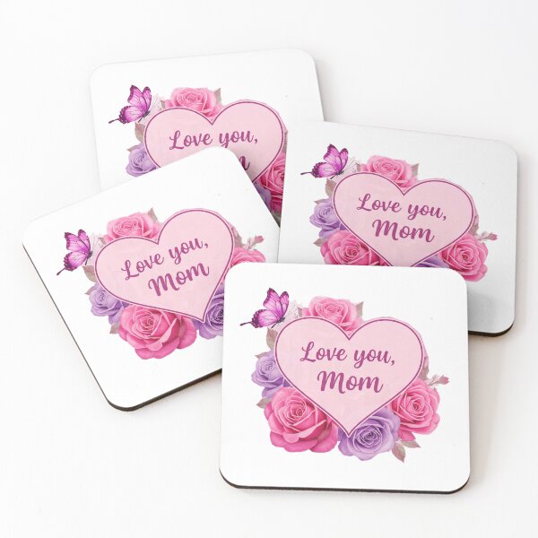 Item preview, Love You Mom Floral Heart Design designed and sold by InsightA.