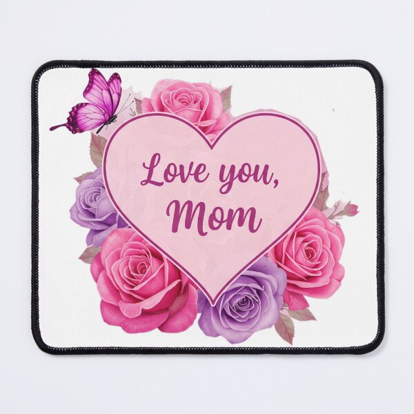 Item preview, Love You Mom Floral Heart Design designed and sold by InsightA.