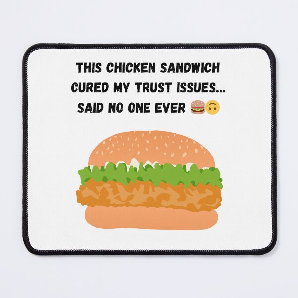 Item preview, McChicken Trust Issues: Sarcastic Fast Food Meme T-Shirts, Stickers & Posters designed and sold by Moh-nd-Eg.