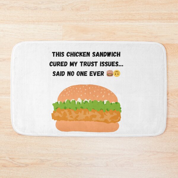 Item preview, McChicken Trust Issues: Sarcastic Fast Food Meme T-Shirts, Stickers & Posters designed and sold by Moh-nd-Eg.