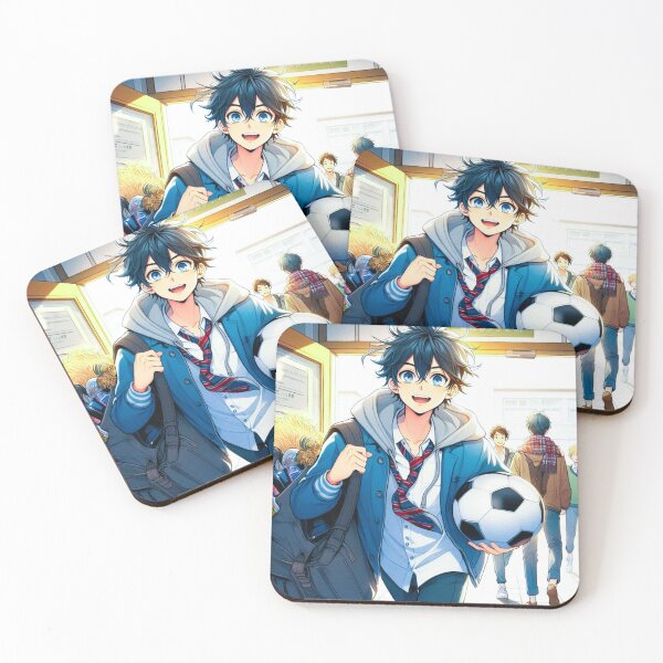 Item preview, anime style Football-loving student boy designed and sold by Dogandesighn.