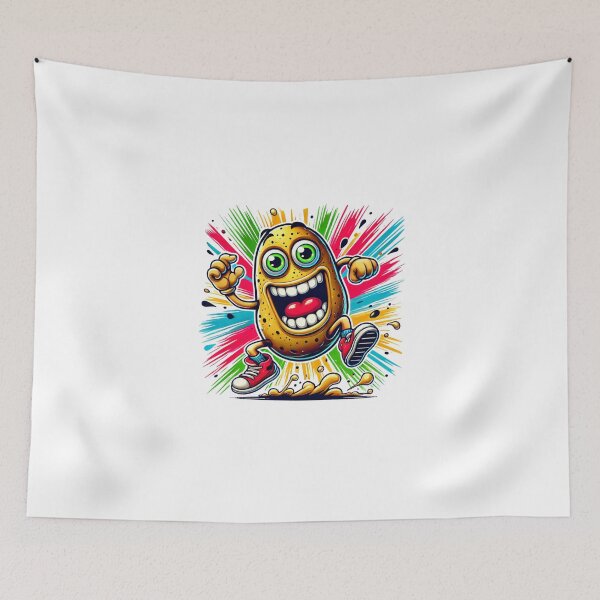 Item preview, Crazy Potato Funny Cartoon – Unique Design for T-Shirt Printing designed and sold by RAYOUS.