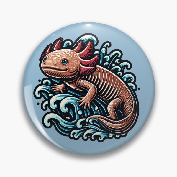 Item preview, Vintaged Axolotl designed and sold by KingCuppaDigitalArt.