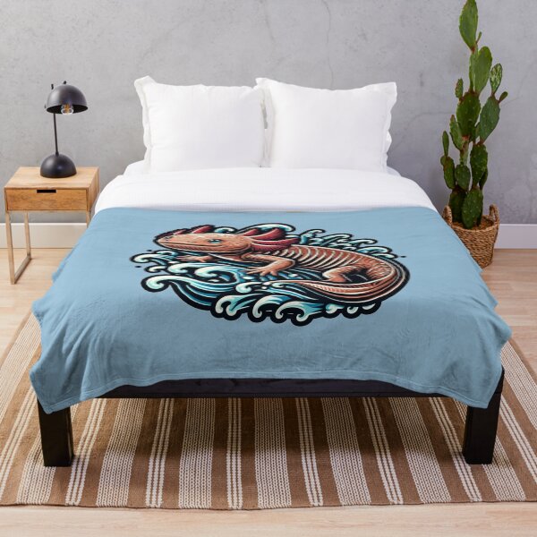 Artikelvorschau, Vintage-Axolotl entworfen und verkauft von KingCuppaDigitalArt.
