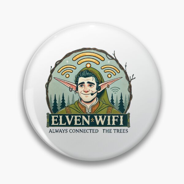 Item preview, Elf, wifi, tree, funny, humour, mix, old, new designed and sold by B-M-Store.