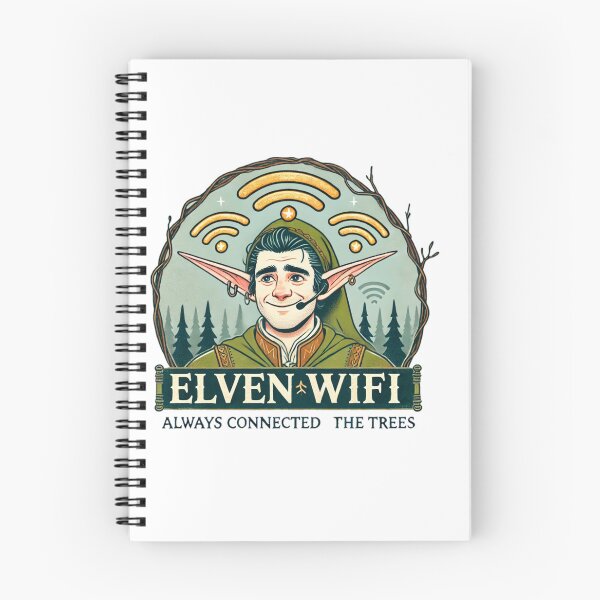 Item preview, Elf, wifi, tree, funny, humour, mix, old, new designed and sold by B-M-Store.
