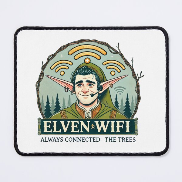 Item preview, Elf, wifi, tree, funny, humour, mix, old, new designed and sold by B-M-Store.