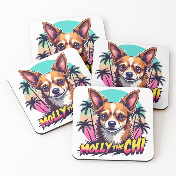 Item preview, Cute Chihuahua Tropical Beach Sunset designed and sold by Quirky Shirts.