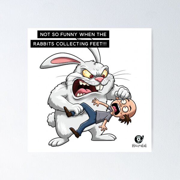 Item preview, Not So Funny/Rabbit Feet designed and sold by Hurdd.