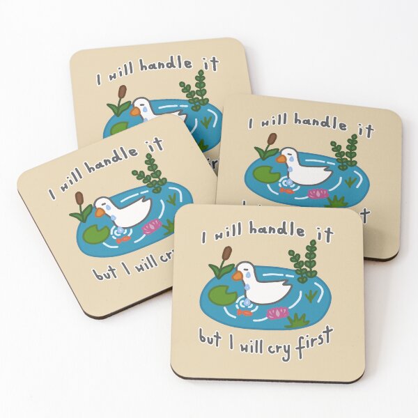 Item preview, Emotional Crying Goose Or Duck in the Pond– I will Handle It, But I will Cry First designed and sold by simple-goose.
