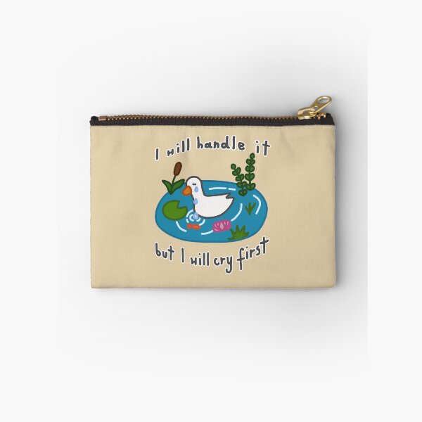 Item preview, Emotional Crying Goose Or Duck in the Pond– I will Handle It, But I will Cry First designed and sold by simple-goose.