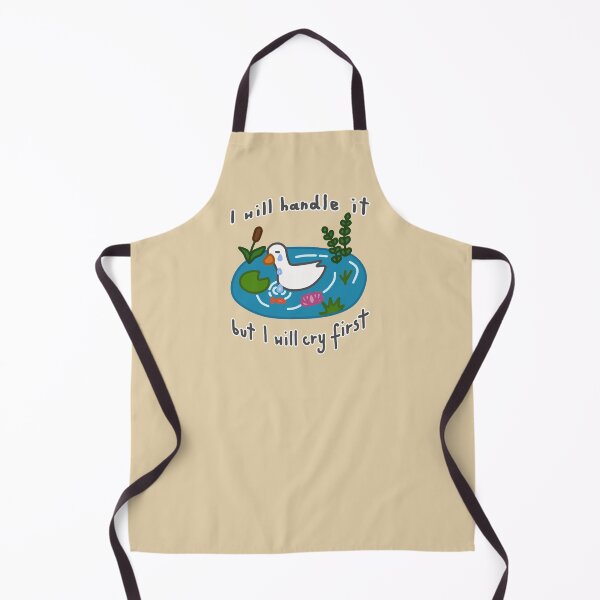 Item preview, Emotional Crying Goose Or Duck in the Pond– I will Handle It, But I will Cry First designed and sold by simple-goose.