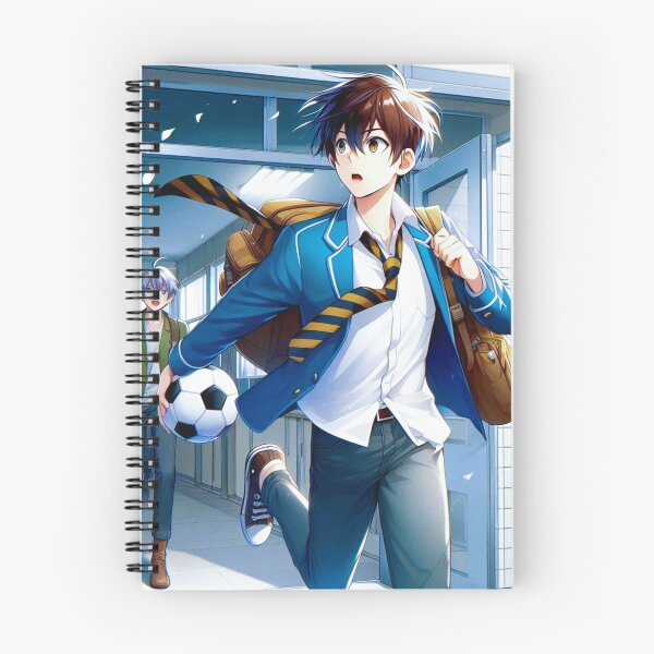 Item preview, anime style football lovers boy designed and sold by Dogandesighn.