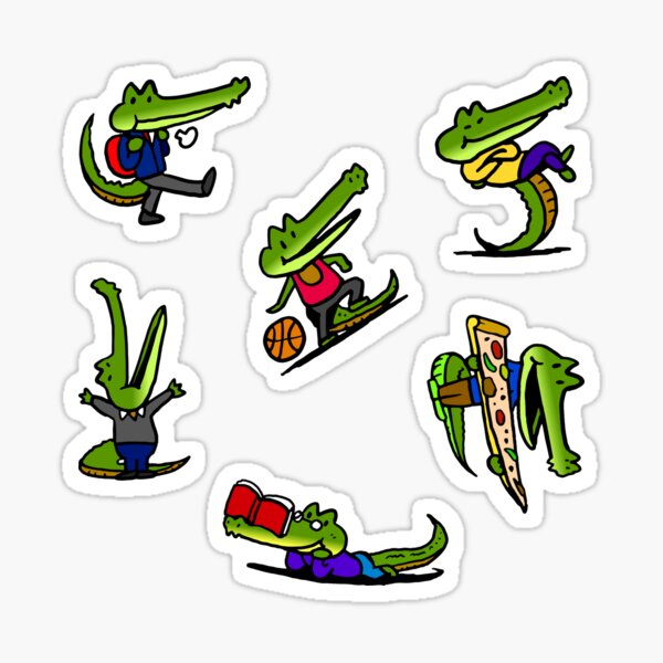 Item preview, KKdile Stickers in Various Poses (Type C) designed and sold by Domibot100.