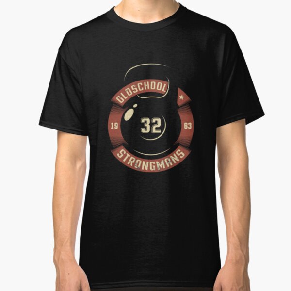 retro gym weight print Classic T-Shirt