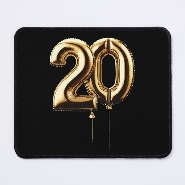 Item preview, 20 Years Gold Balloon Foil Balloon Gift designed and sold by Pineapple-Tree.