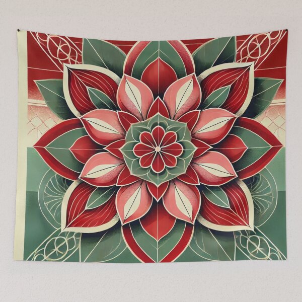 Item preview, Floral composition with symmetrical shapes designed and sold by Sigtrix.