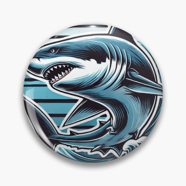 Item preview, Majestic Shark Art | Ocean Predator Design for T-Shirts, Stickers & Wall Art | Minimalist Underwater Wildlife Illustration designed and sold by SHUBHAM111.