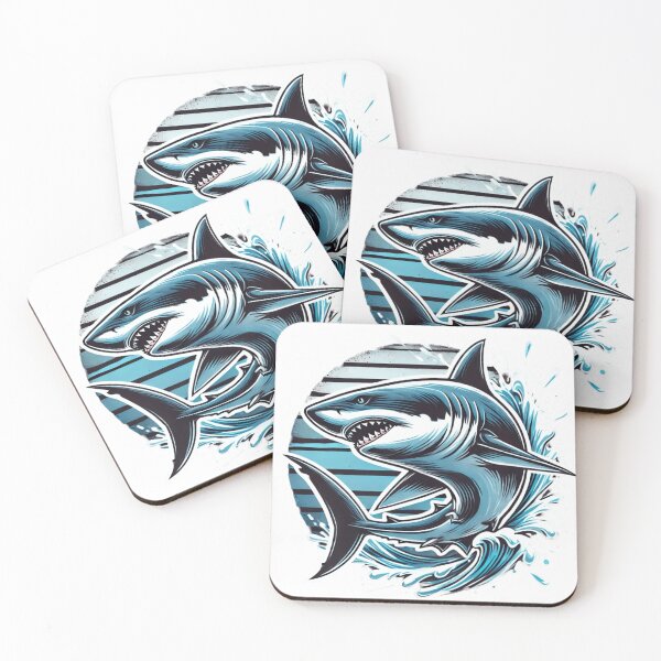 Item preview, Majestic Shark Art | Ocean Predator Design for T-Shirts, Stickers & Wall Art | Minimalist Underwater Wildlife Illustration designed and sold by SHUBHAM111.