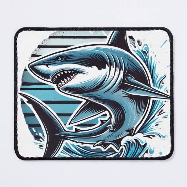 Item preview, Majestic Shark Art | Ocean Predator Design for T-Shirts, Stickers & Wall Art | Minimalist Underwater Wildlife Illustration designed and sold by SHUBHAM111.