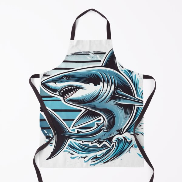 Item preview, Majestic Shark Art | Ocean Predator Design for T-Shirts, Stickers & Wall Art | Minimalist Underwater Wildlife Illustration designed and sold by SHUBHAM111.