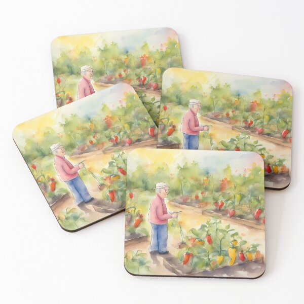 Item preview, Grandpa in Pepper Garden designed and sold by CalmnessbyChoice.