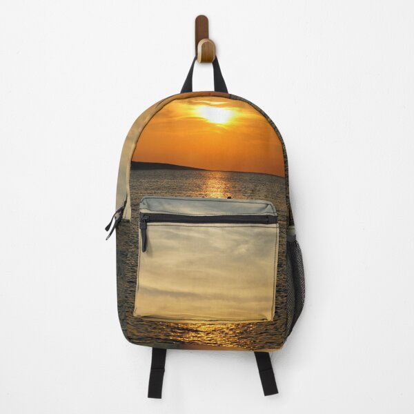 Item preview, Calming summer sunset at the seaside with boat  designed and sold by ALEX PHOTO DREAMS.