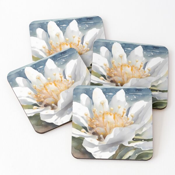 Item preview, Large White Flower on Beach designed and sold by CalmnessbyChoice.