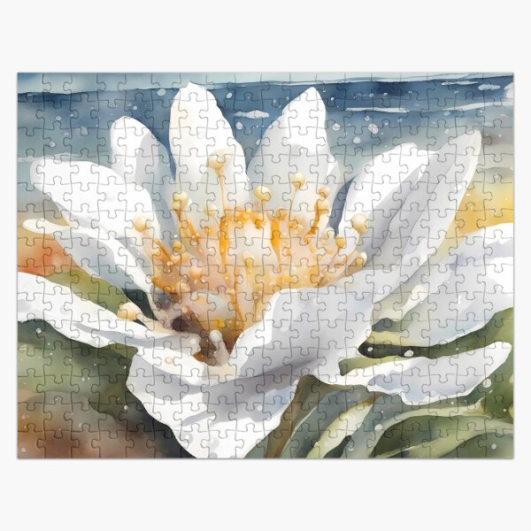 Artikel-Vorschau von Große weiße Blume am Strand, designt und verkauft von BookCovered.