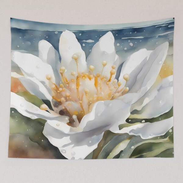 Item preview, Large White Flower on Beach designed and sold by CalmnessbyChoice.