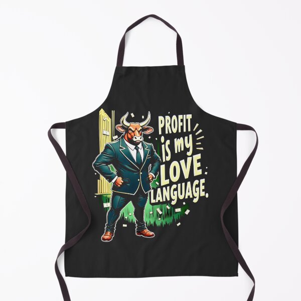 Item preview, Profit is My Love Language Bull Design designed and sold by FoxyJags.