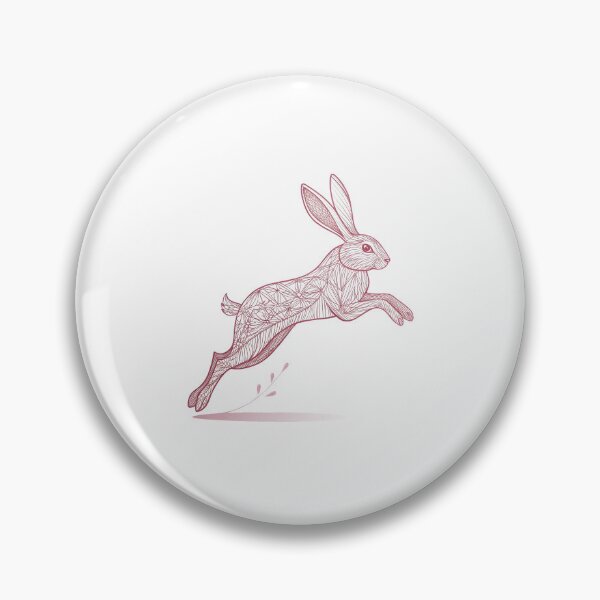 Artikelvorschau, Hopping Bunny Line Art Easter - Easter Bunny entworfen und verkauft von FeelGoodTee.