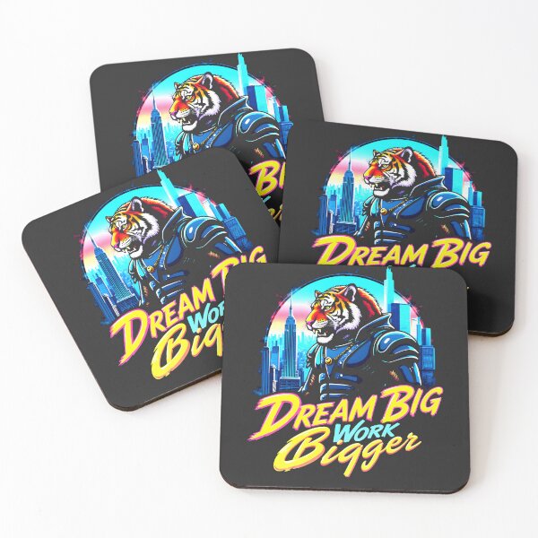 Item preview, Dream Big Work Bigger Tiger Design designed and sold by FoxyJags.