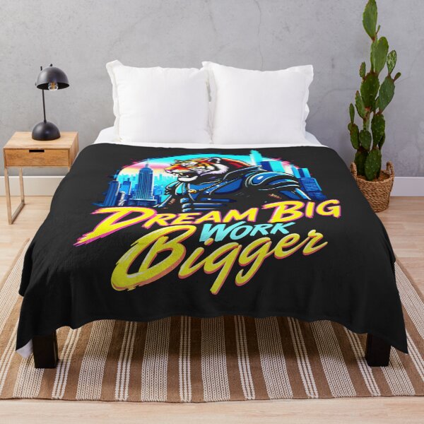 Item preview, Dream Big Work Bigger Tiger Design designed and sold by FoxyJags.