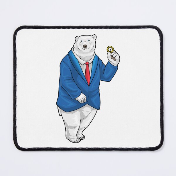 Artikelvorschau, Eisbär Bräutigam Ehering Hochzeit entworfen und verkauft von Snabdesign84.