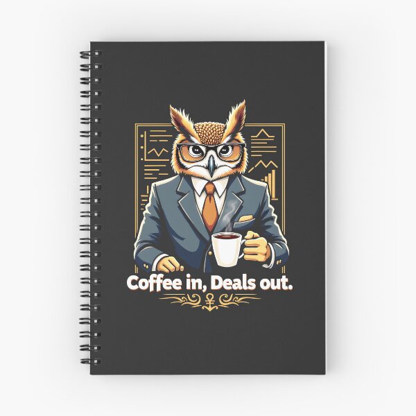 Item preview, Business Owl with Coffee Design designed and sold by FoxyJags.