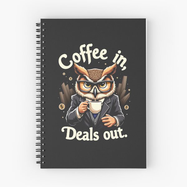 Item preview, Business Owl with Coffee in Deals Out Design designed and sold by FoxyJags.