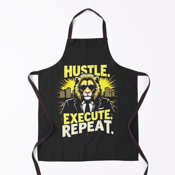 Item preview, Hustle Execute Repeat Lion Design designed and sold by FoxyJags.