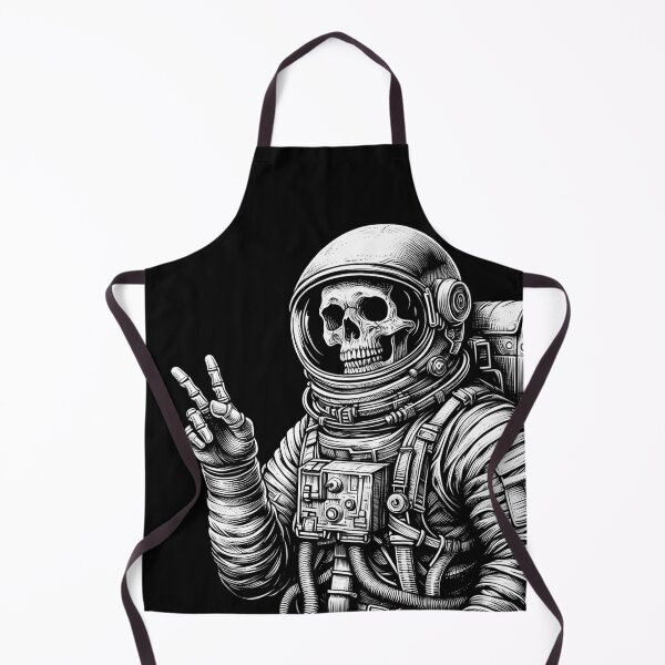Item preview, Skeleton in an astronaut suit, making a peace sign gesture designed and sold by Darkifun.
