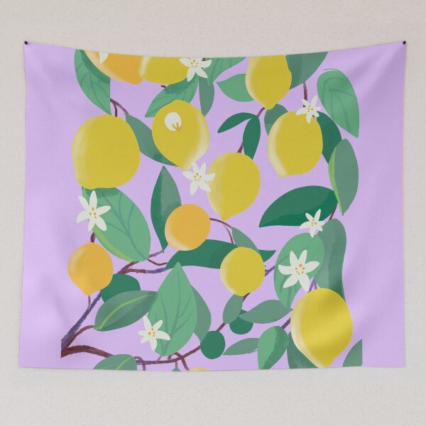 Item preview, Yellow lemons and flowers  designed and sold by sonaadalian.