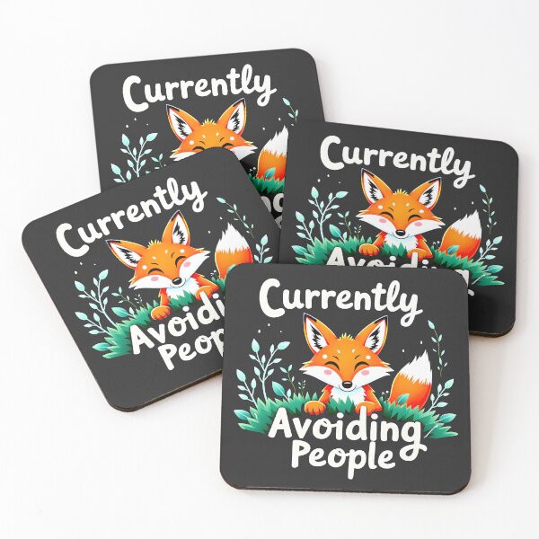 Item preview, Currently Avoiding People Animated Fox Design designed and sold by FoxyJags.