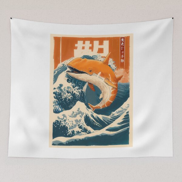 Item preview, The Great Orange Whale designed and sold by Angry Swan Designs.