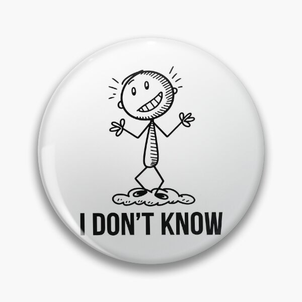 Item preview, Funny Stick Figure "I Don't Know" Doodle designed and sold by Quirky Shirts.
