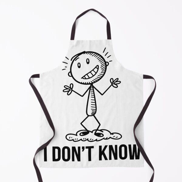 Item preview, Funny Stick Figure "I Don't Know" Doodle designed and sold by Quirky Shirts.