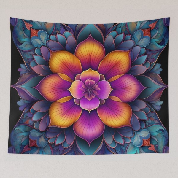 Item preview, Floral mandala design in the center designed and sold by Sigtrix.