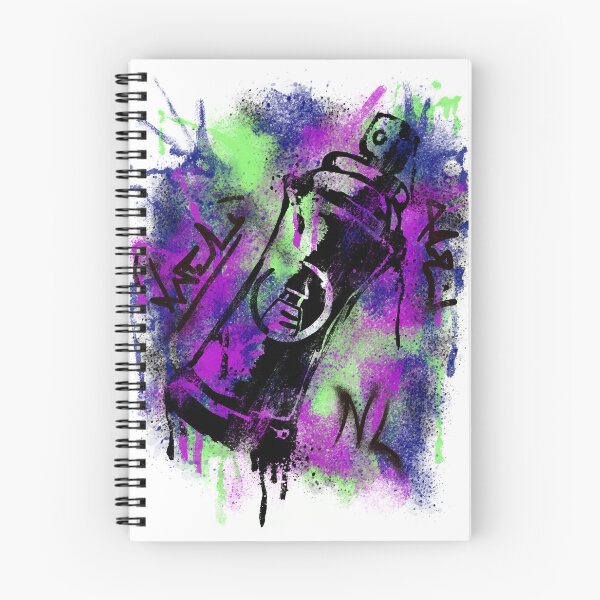 Item preview, Colorful Spray Paint Can Graffiti Stencil designed and sold by NuclearLighthouse.