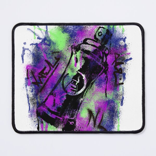 Item preview, Colorful Spray Paint Can Graffiti Stencil designed and sold by NuclearLighthouse.