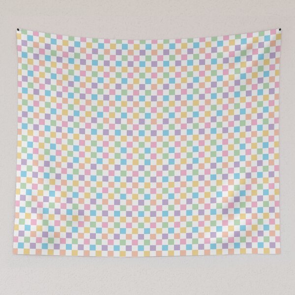 Artikelvorschau, Karomuster - Pastell Regenbogen entworfen und verkauft von Daniel Bevis Design.